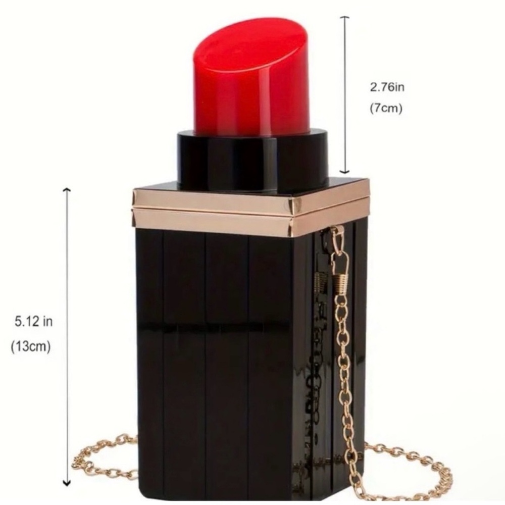 Acrylic Lipstick Crossbody Shaped
Handbag 💄 - Picture 8 of 15